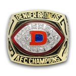 1977 Denver Broncos American Football Championship Ring