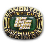 1978 Edmonton Eskimos The 66th Grey Cup Championship Ring