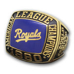 1980 Kansas City Royals American League Championship Ring