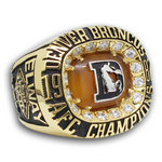 1987 Denver Broncos American Football Championship Ring