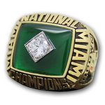 1987 Miami Hurricanes National Championship Ring