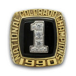 1990 Colorado Buffaloes National Championship Ring