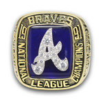 1991 Atlanta Braves National League Championship Ring
