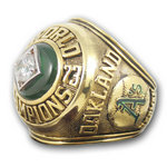 1973 Oakland Athletics World Series Championship Ring