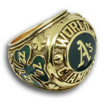 1974 Oakland Athletics World Series Championship Ring