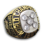 1987 Los Angeles Lakers Basketball World Championship Ring