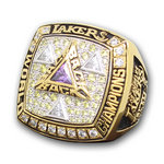 2002 Los Angeles Lakers National Basketball World Championship Ring