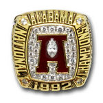 1992 Alabama Crimson Tide National Championship Ring