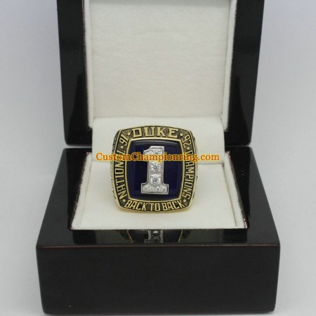 1992 Duke Blue Devils Basketball National Champions Ring