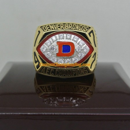 1977 Denver Broncos American Football Championship Ring