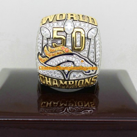 2015 Super Bowl 50 Denver Broncos Championship Ring
